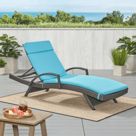 52005.00CUSH-BLU (2PCS) SALEM Outdoor Chaise Lounge Cushion (Without Chaise Lounge)