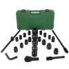 3/4" Drive Impact Socket Set, 26 Piece Cr-V Chrome Vanadium Steel Standard Metric Sizes(21-50mmm), 6-Point Sockets, with a Storage Cage