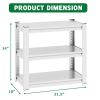 40-50 Gallon Fish Tank Stand - Metal Aquarium Stand, 31.5 "L x 18 "W x 34"H Adjustable Heavy Duty Reptile Tank Stand