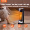 VEVOR Electric Space Heater with Thermostat Remote Control, 1000W/1500W 2-Level Adjustable Quiet Ceramic Heater Fan