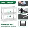40-50 Gallon Fish Tank Stand - Metal Aquarium Stand, 31.5 "L x 18 "W x 34"H Adjustable Heavy Duty Reptile Tank Stand