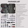 Tool Set - Socket and Ratchet Wrench Toolbox, 171pcs Tool Box, Universal Home Car Repair Tool Set for Men and, Perfect for Homeowners, DIY Enthusiasts
