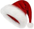3Pcs for a family of three Christmas Hat, Xmas Hat Holiday for Adults Unisex Santa Hat For Party Supplies