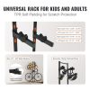 VEVOR 4 Bike Storage Rack, Free Standing Gravity Wall Vertical Bike Rack, Fully Adjustable Bike Rack Garage, Sturdy Steel & Easy Assemble, for Garage