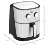 W2225141034  6.9qt Air fryer 85% less oil or low fat cooking 1700W electric oven 400F split oil filter 360° air circulation timing and non-stick pan