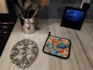 Sand Dollars Pair of Pot Holders Kitchen Heat Resistant Pot Holders Sets Oven Hot Pads for Cooking Baking BBQ, 7 1/2 x 7 1/2