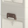 Portable Wardrobe Closet Storage Organizer for Clothes,Clothes Dresser, Magnetic Doors with 4 Cubes & Hanging Rod,10 pcs hangers