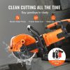 VEVOR Electric Concrete Saw, 9 in, 1800 W 15 A Motor Circular Saw Cutter with 3.5 in Cutting Depth, Wet/Dry Disk Saw Cutter Includes Water Line