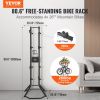 VEVOR 4 Bike Storage Rack, Free Standing Gravity Wall Vertical Bike Rack, Fully Adjustable Bike Rack Garage, Sturdy Steel & Easy Assemble, for Garage