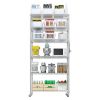 Heavy Duty Storage Shelves 78.74" H Wire Shelving Unit with Wheels 1200LBS NSF Metal Shelves for Storage Adjustable Garage Storage Rack Pantry Shelf C