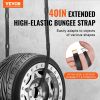 VEVOR 4 Pcs Flat Bungee Cord Set 20 mm Heavy Duty Bungee Straps with S-Hook 40"