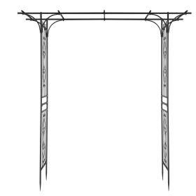 Iron Arch 206x41x216cm (Color: Black)