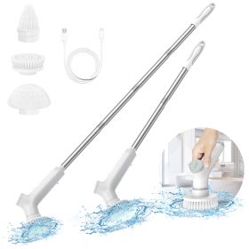 Electric Rotating Floor Scrubber, Shipped From FBA Warehouse, Prohibited From Sale On Amazon (Color: White)