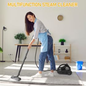 American Standard VSC28A Steam Cleaner 110V 1500W With 13 Accessories Aluminum Boiler Black Maximum Capacity 1200ML Continuous Operation For 20 M (Color: Black)
