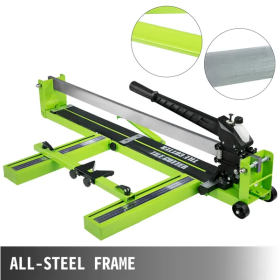 VEVOR Tile Cutter 31.5 Inch Manual Tile Cutter 1.4 Inch Tile Cutting Machine Ceramic Porcelain Tile Cutter W Laser Guide All-Steel Frame And Bonu (Color: Green)