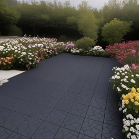 Plastic Interlocking Deck Tiles,44 Pack Patio Deck Tiles,12x12 Square Waterproof Outdoor All Weather Use, Outdoor And Indoor Patio Decking Tiles (Option: Style6)