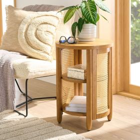 Springwood Caning Side Table (Color: Light Honey)