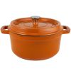 Cast iron soup pot 3 gradient color 28cm