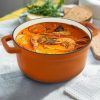 Cast iron soup pot 3 gradient color 28cm