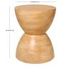 Hourglass-Shaped Side Table